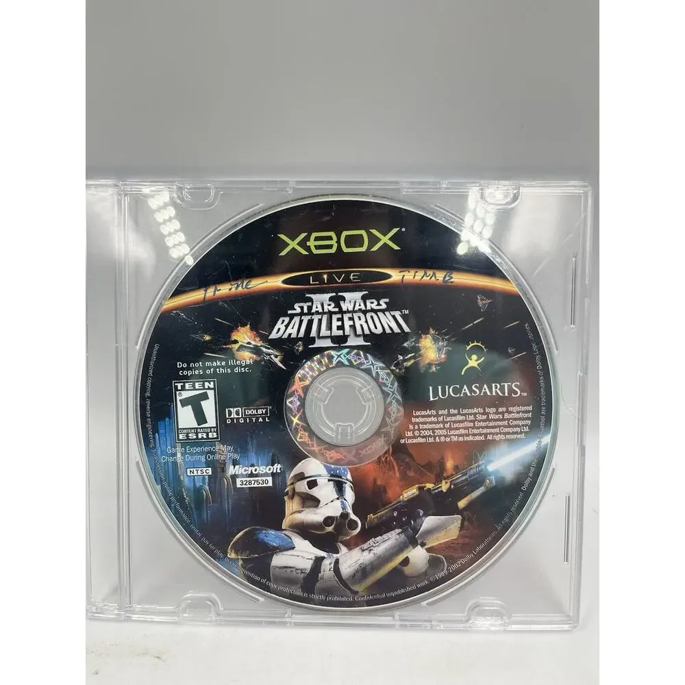 Star Wars: Battlefront II 2 (Original Xbox) Black Label Disc Only